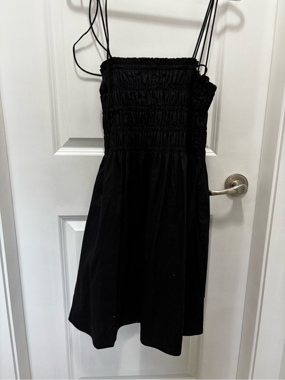 Black Smocked Sundress - 2-Strap Style